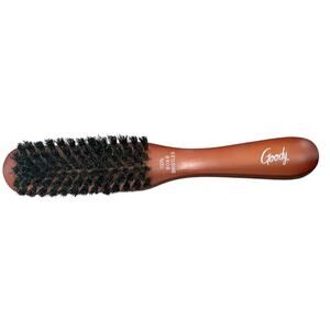 Goody Vintage Wood Handle Hair Brush 100% Boar Bristles Vanity Beauty Finishing‎